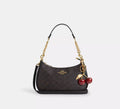 Coach Teri Shoulder Bag In Signature Canvas - Coffee