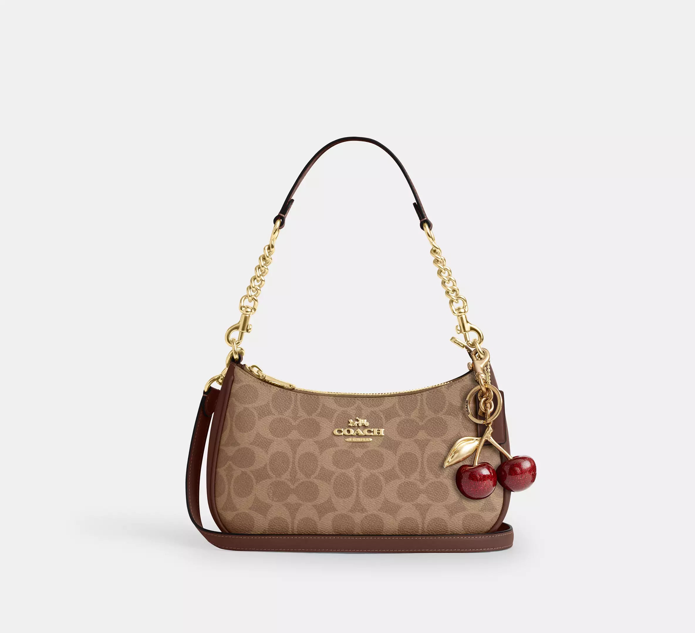Coach Teri Shoulder Bag In Signature Canvas